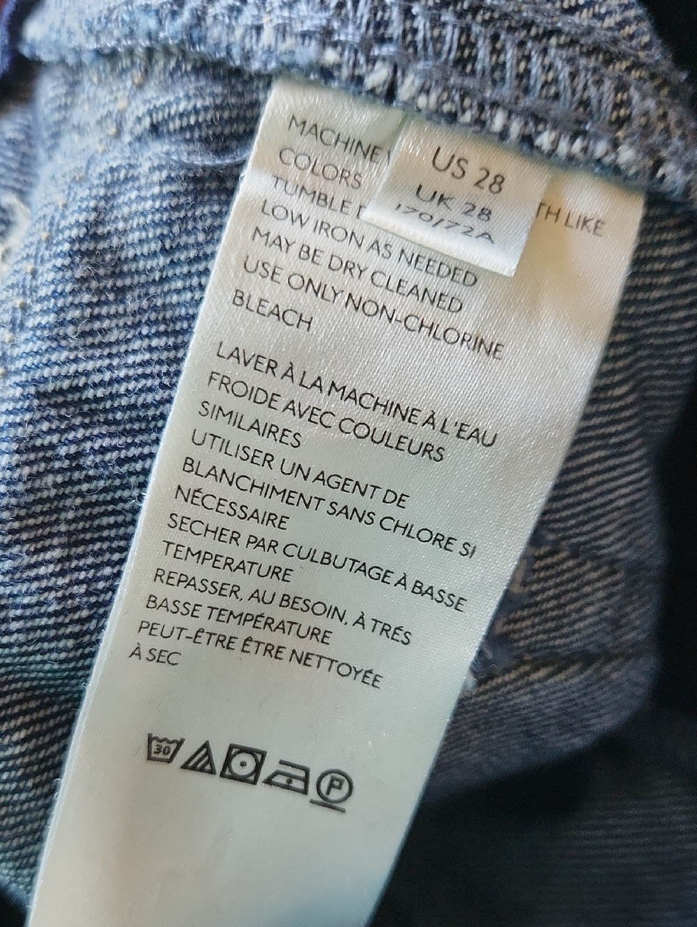 We The Free Button Fly Wide Leg Jeans Size 28 - Picture 11 of 14